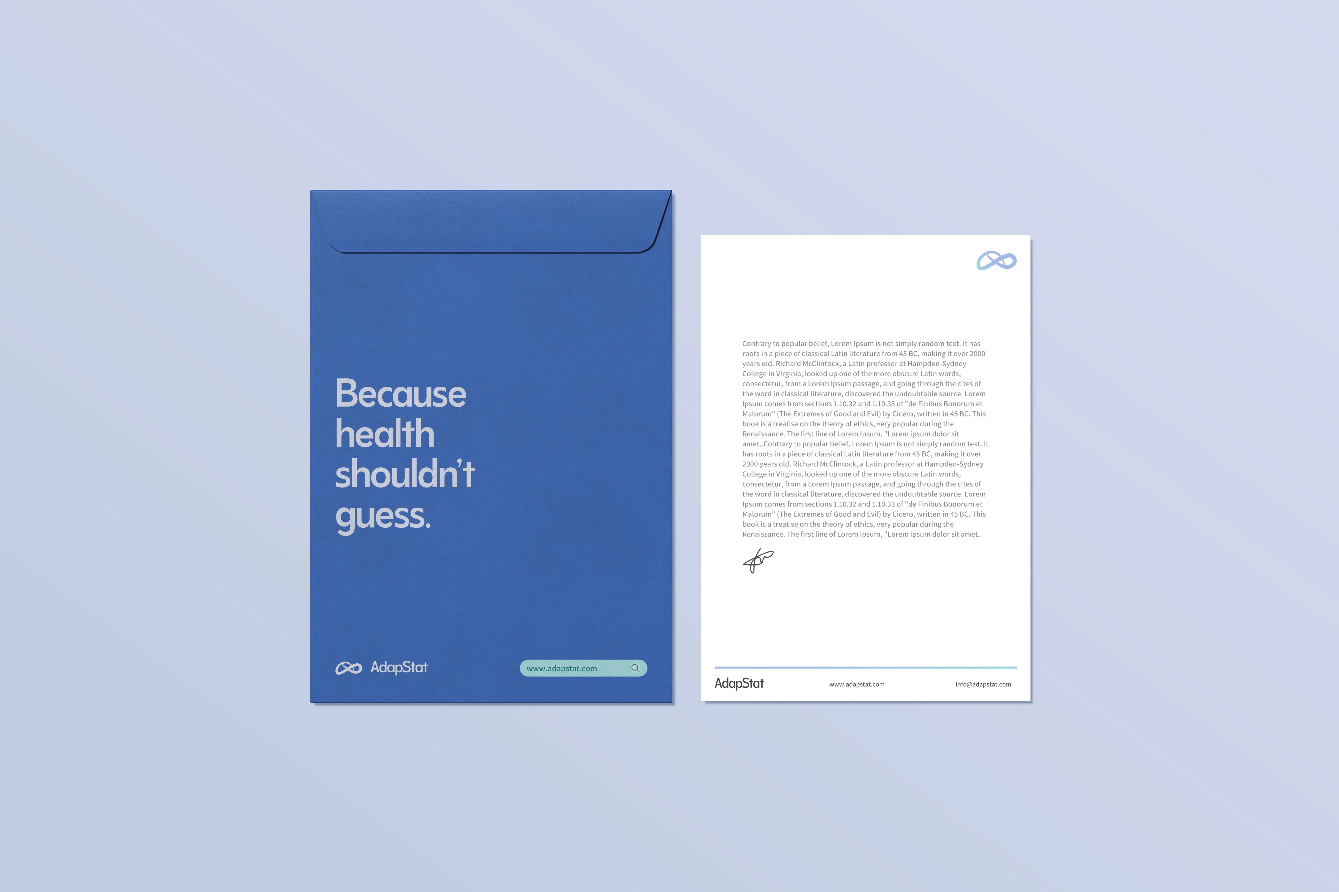 Branded merchandise and printed materials designed for AdapStat