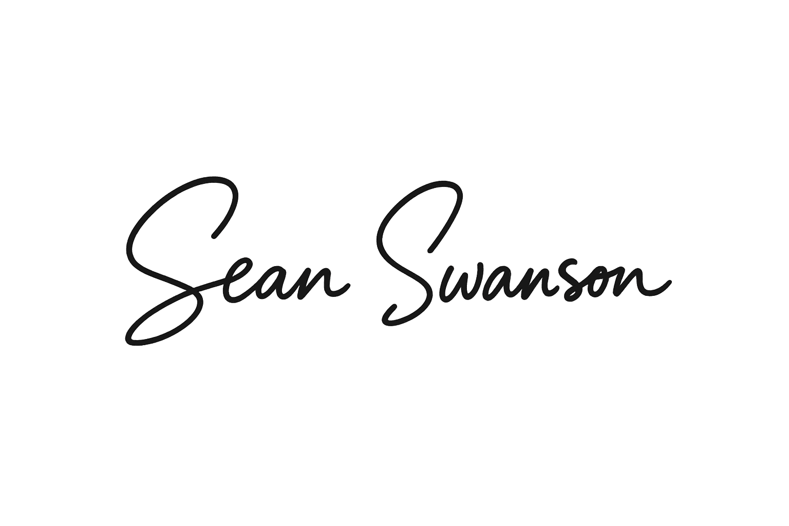 A signature for Sean Swanson