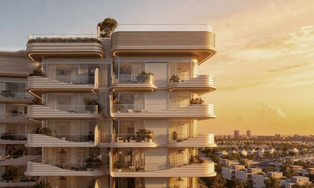 Contemporary design of the Cybele apartment building by Wadan, reflecting modern aesthetics.