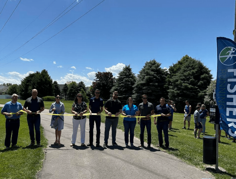 Geist Greenway Ribbon cutting in 2024 in Fishers