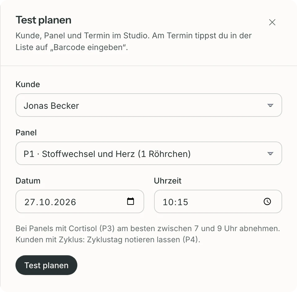 Partner-Portal: Test planen
