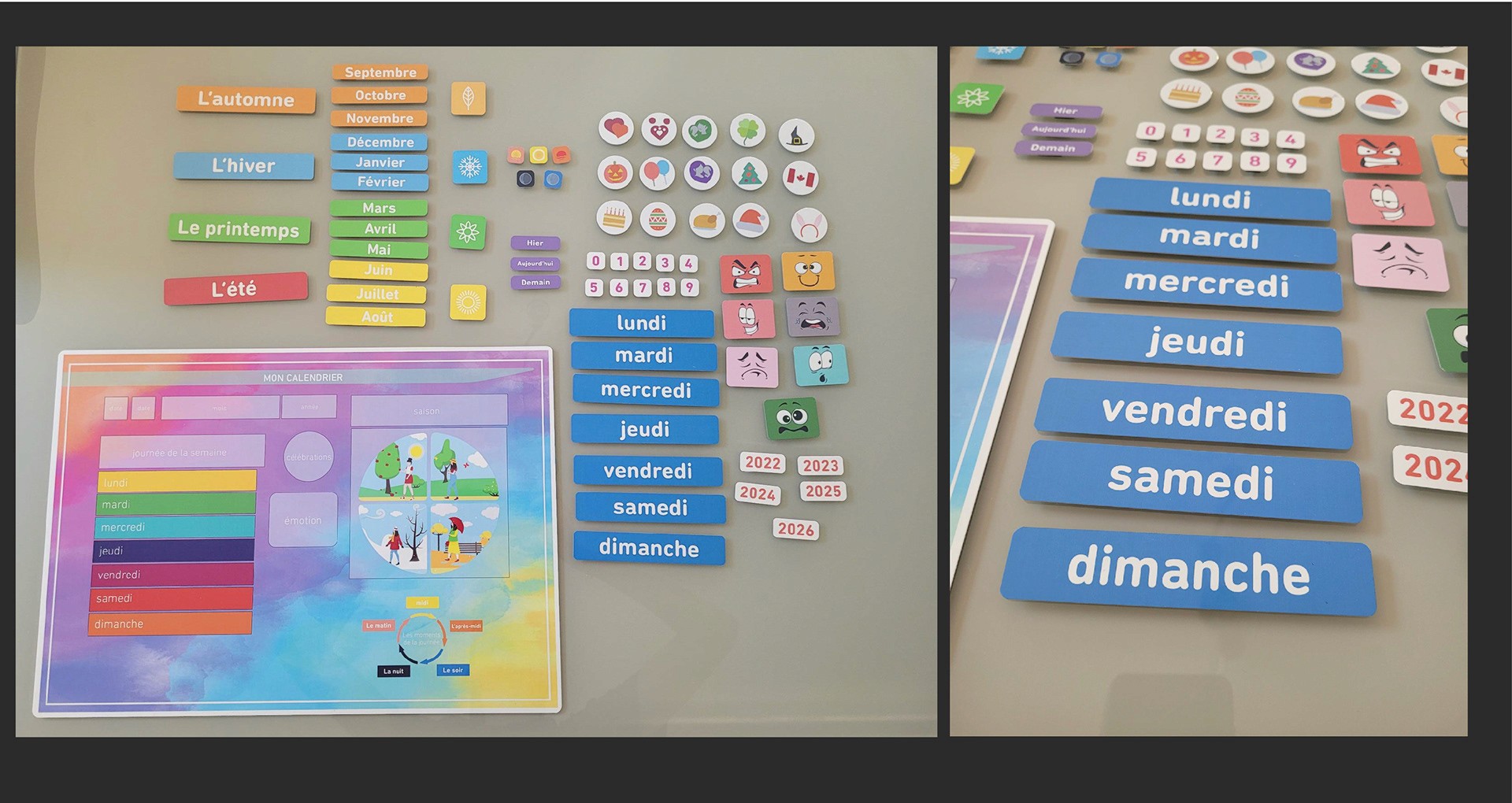 Toddler Magnetic French Calendar