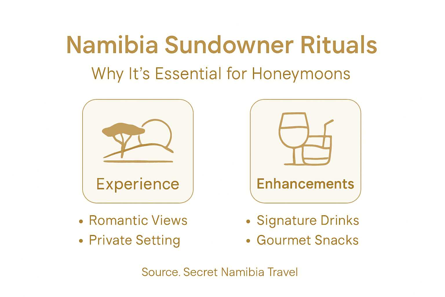 Infographic showing sundowner ritual importance highlights
