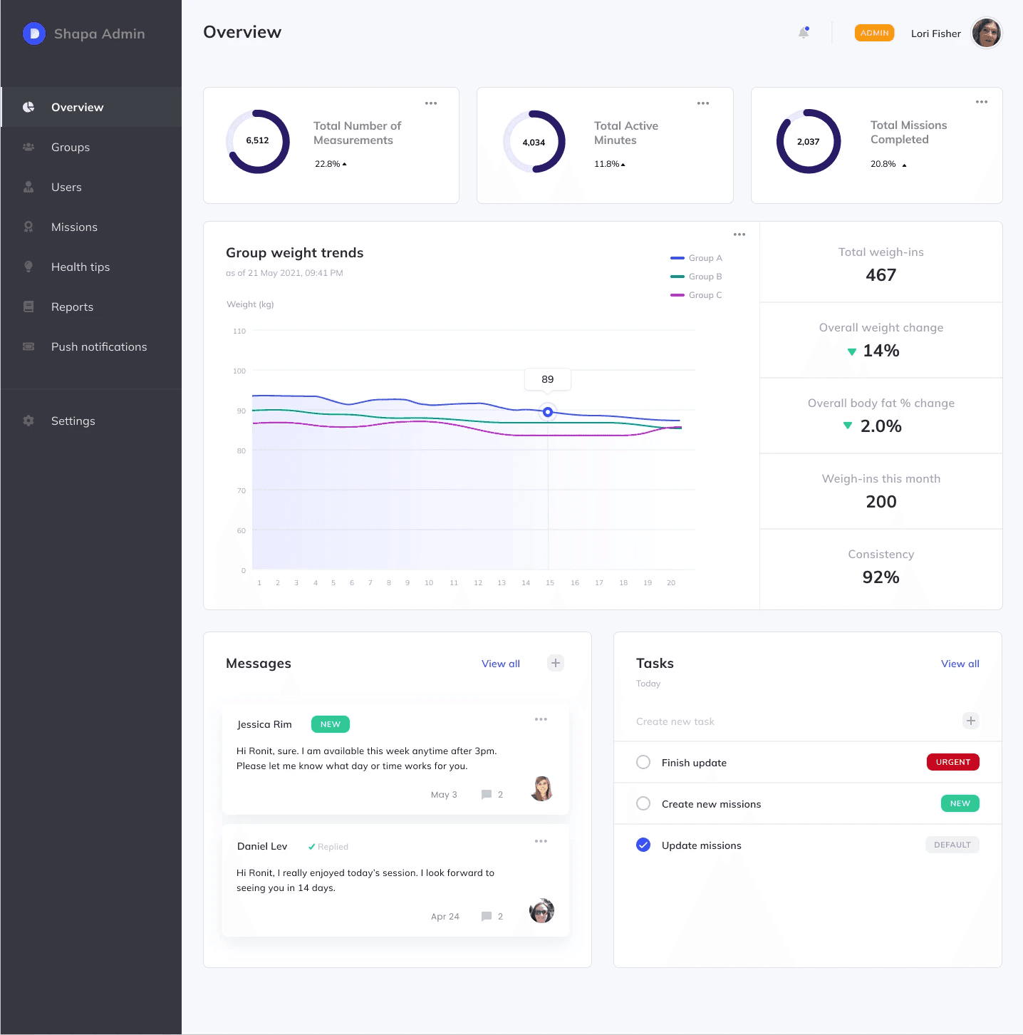 An image of Freelio's project ui