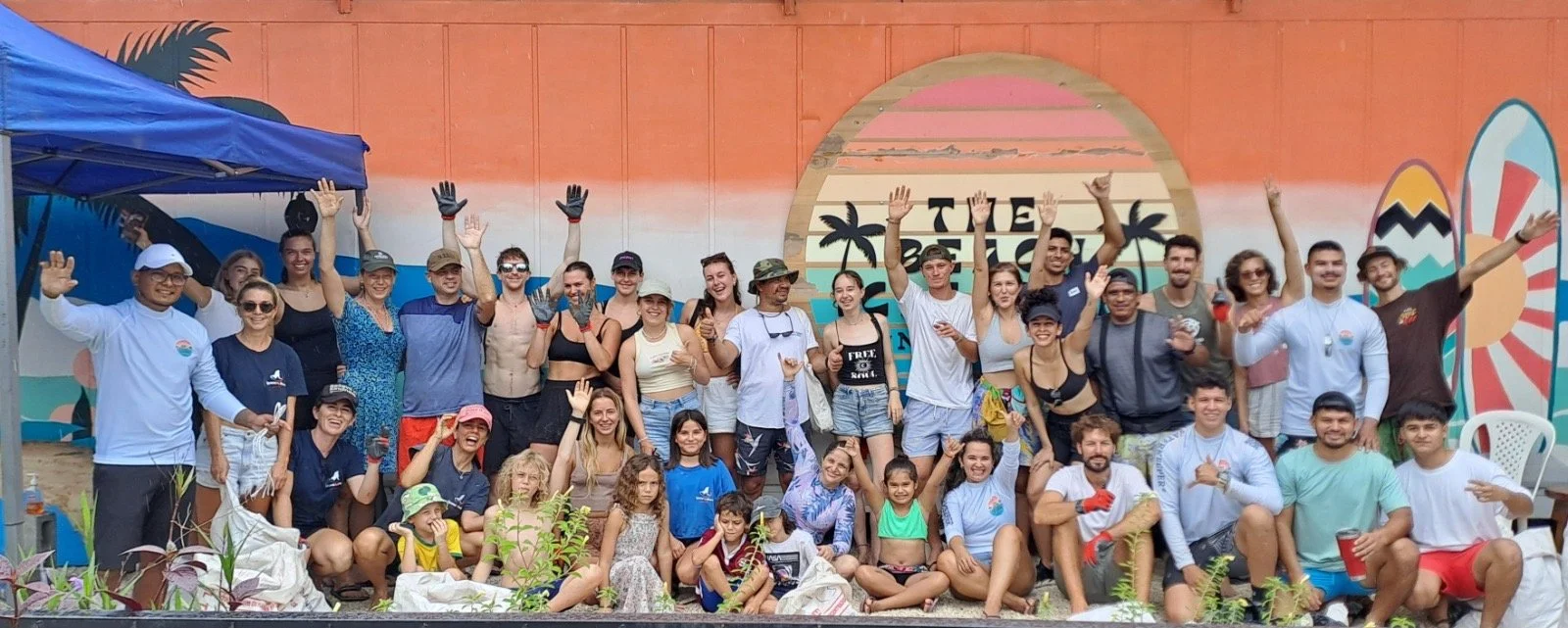 a black and white living room with a large tv