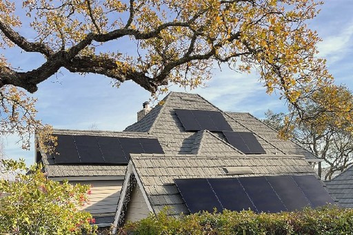 home with a new residential solar installation in Davis, CA