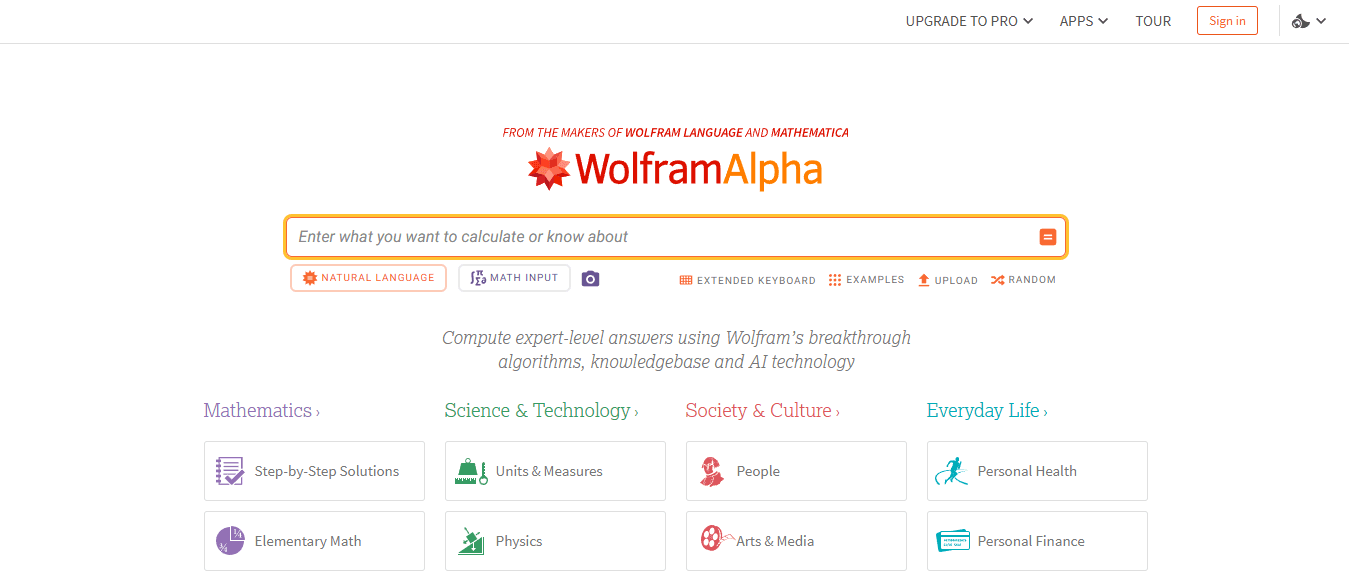 Wolfram Alpha