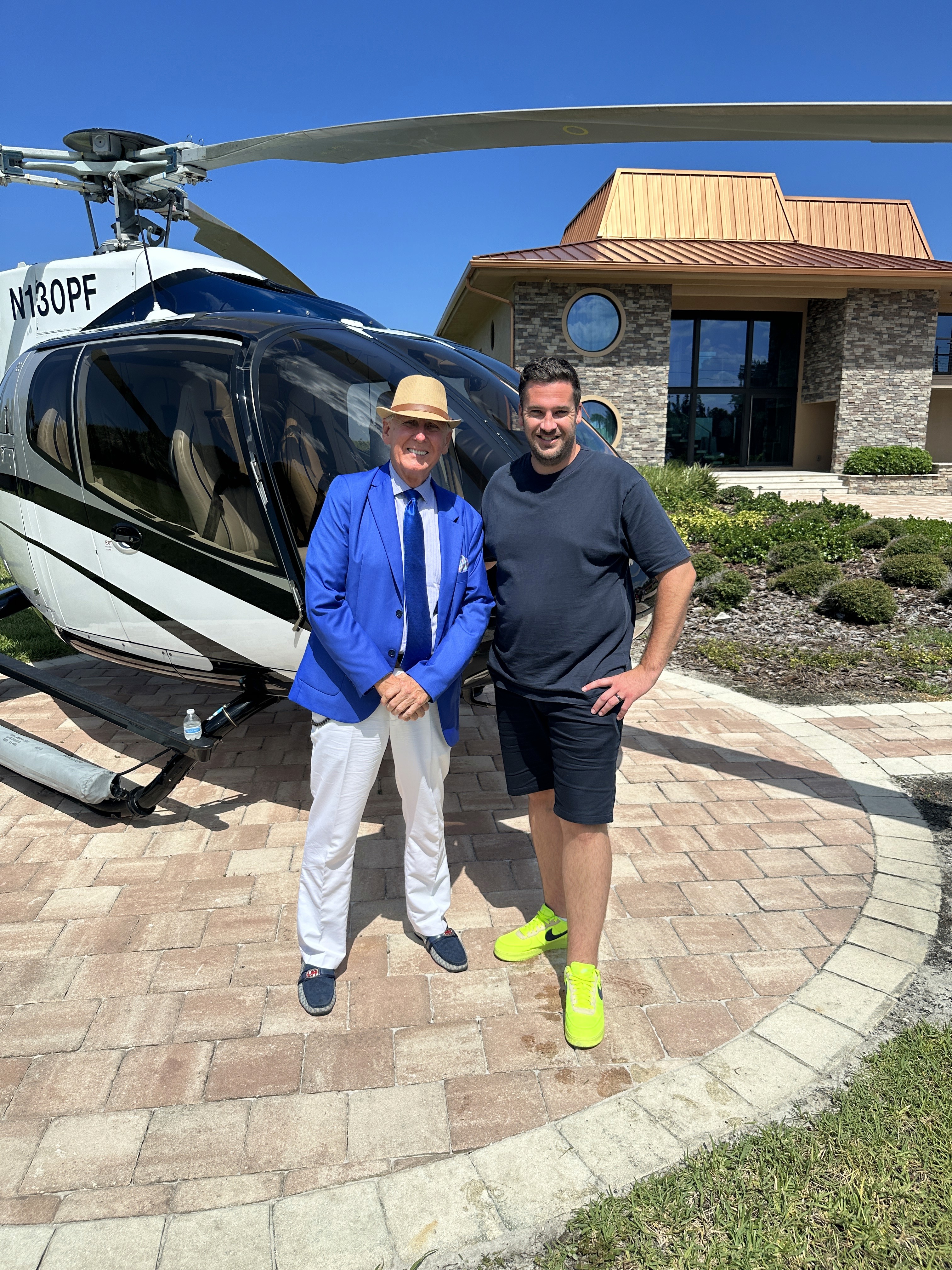Gavin Reddrop with Billionaire Fred