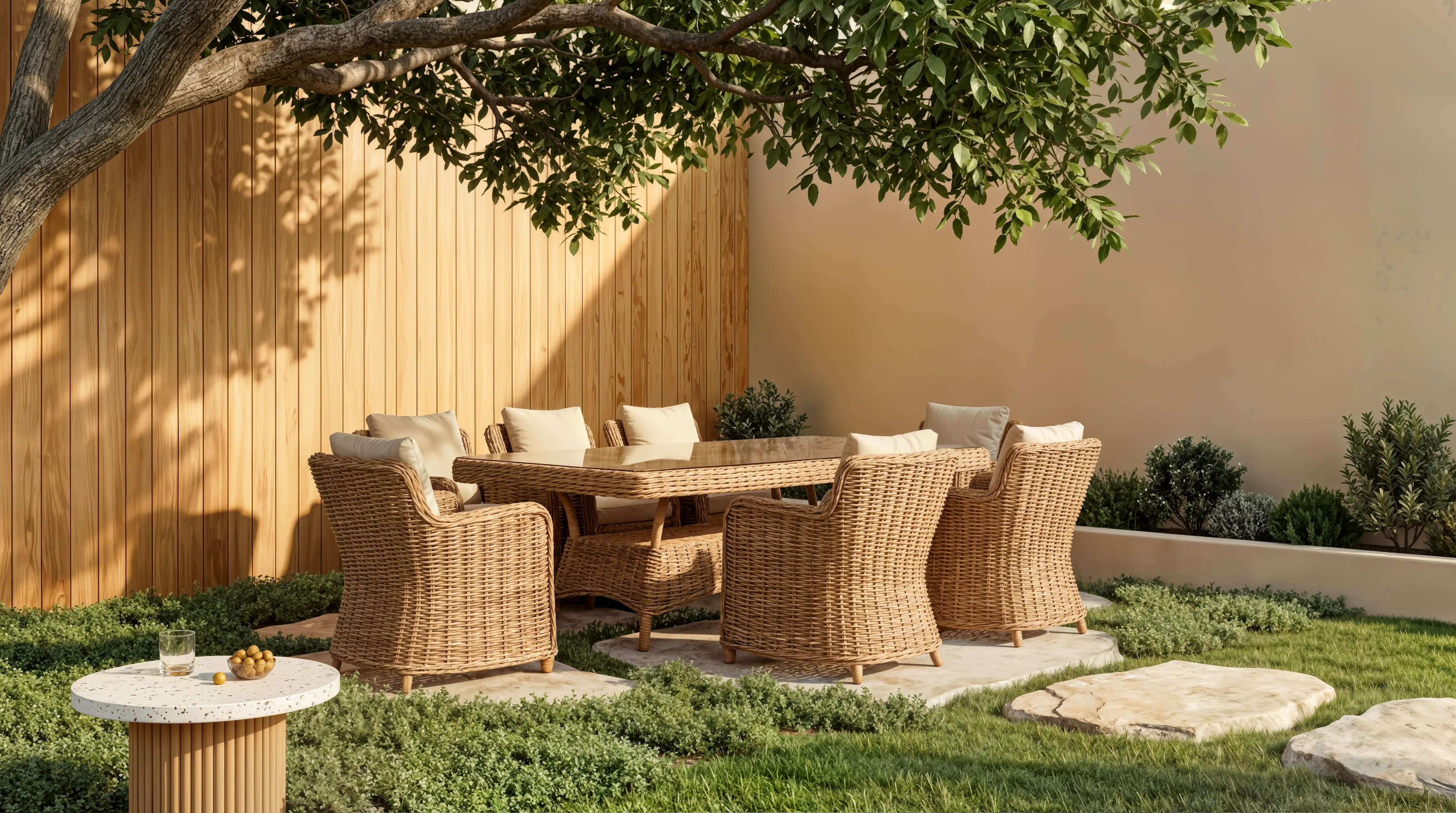 An scene of a lounge chair