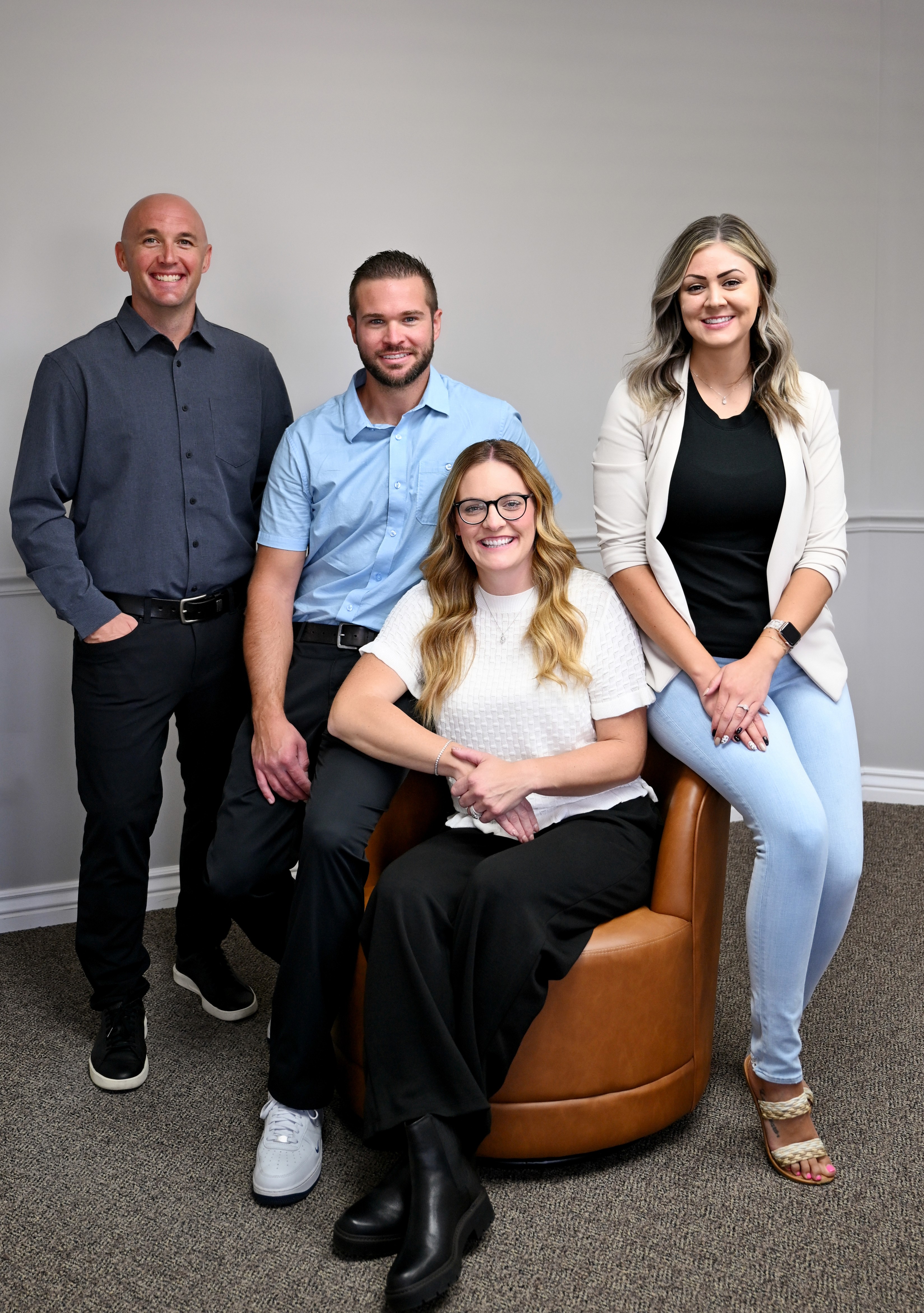 The Wholesome staff standing together.