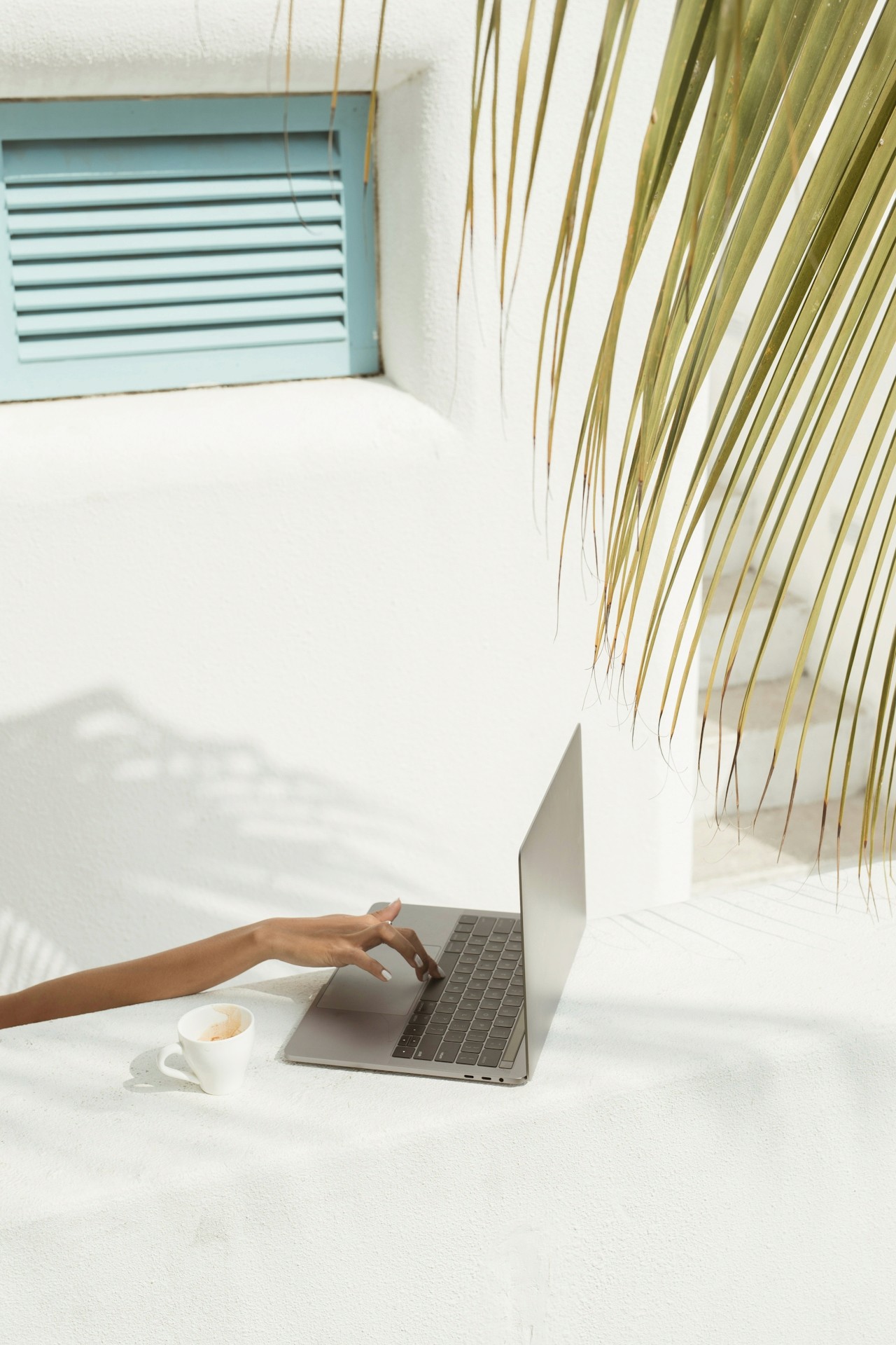 Girl Laptop Working on Bed