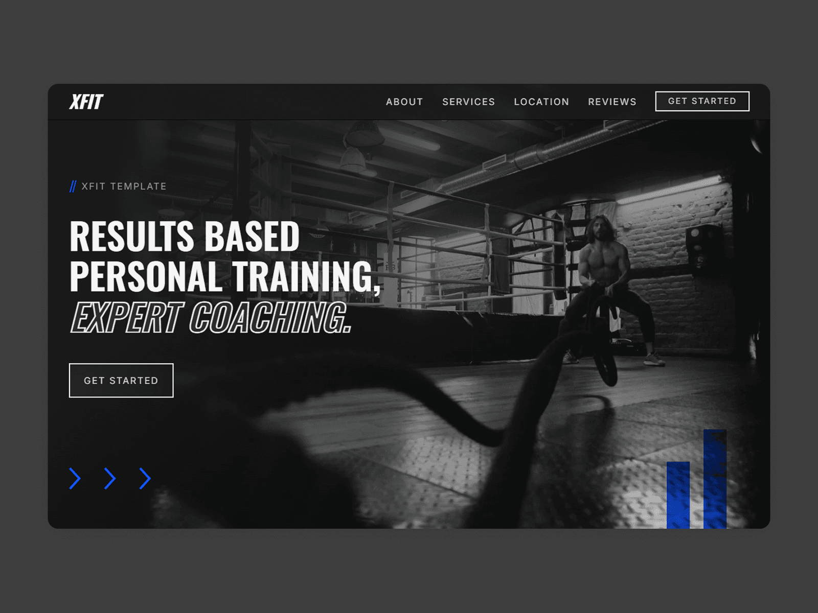 XFIT — Wellness Website Template Thumbnail