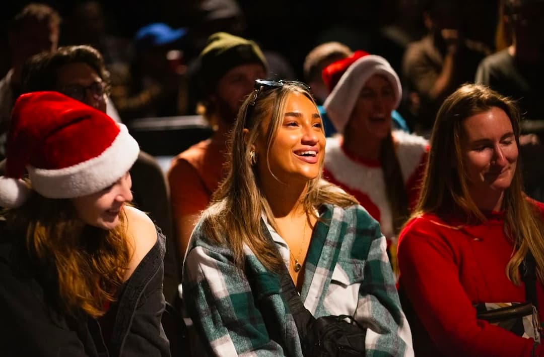 A crowd laughing at a St Pete Standup Show