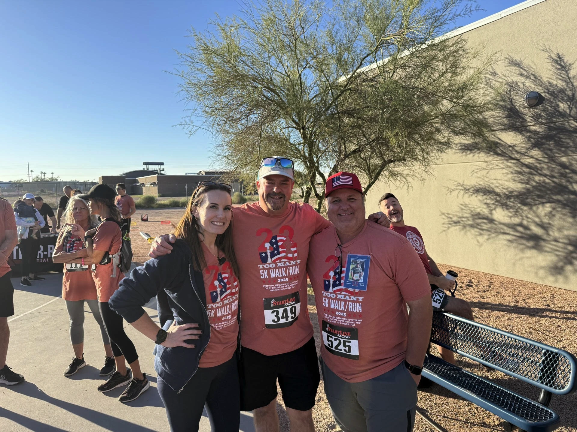 Weems Asphalt reps at 5k charity run