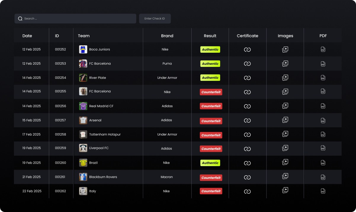 Mockup of official Kitlegit seller dashboard 