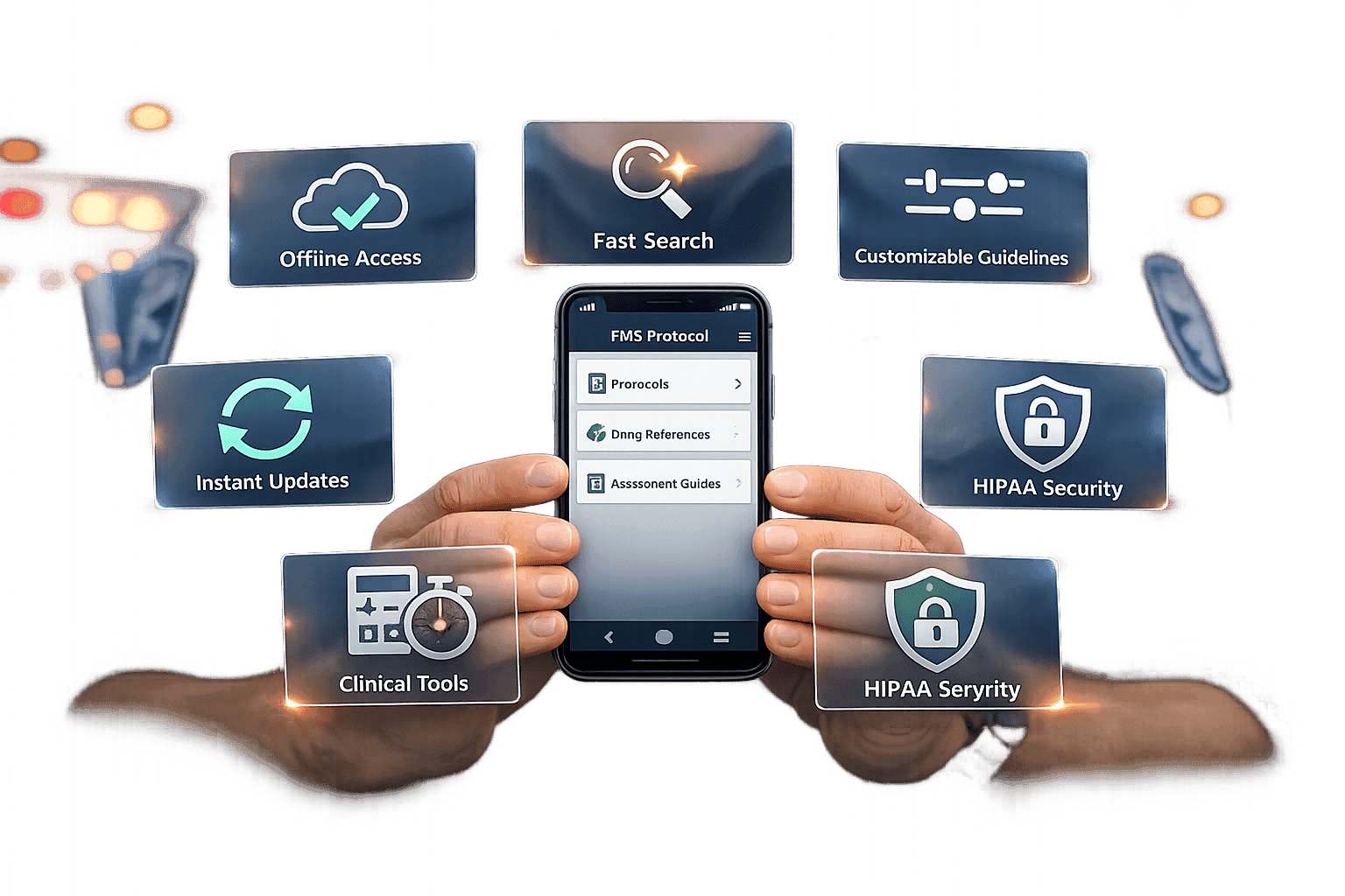 EMS protocol mobile app features