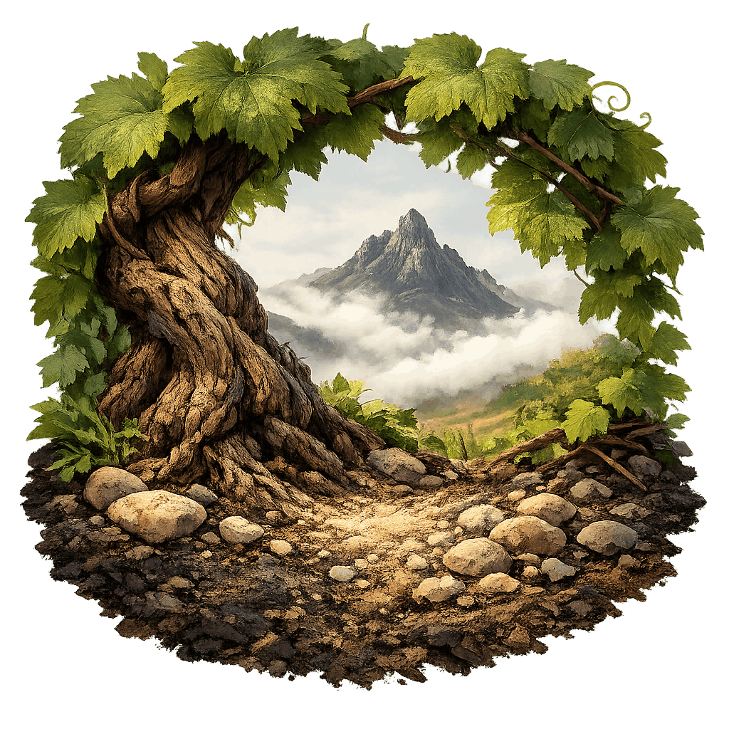 Detailed graphic of the Edna Valley wine region.