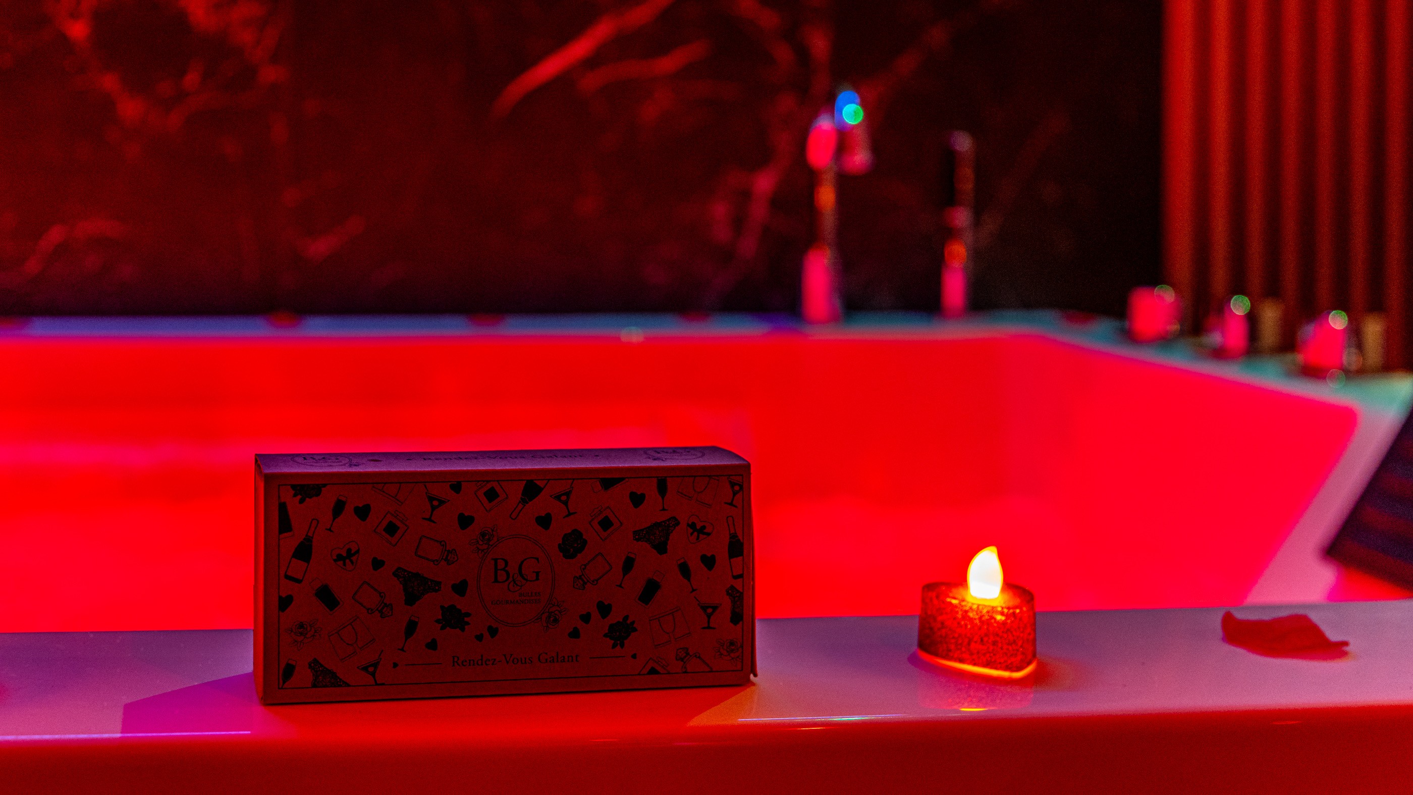 Man silhouetted against a bright orange light