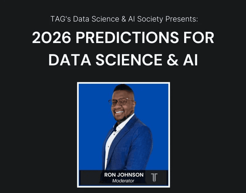 Ron Johnson, Moderator, presents predictions for data science and AI in 2026