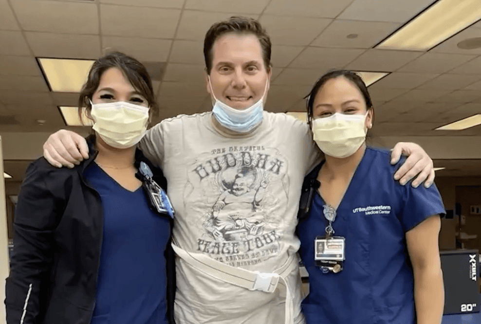 Scott B. after his heart transplant