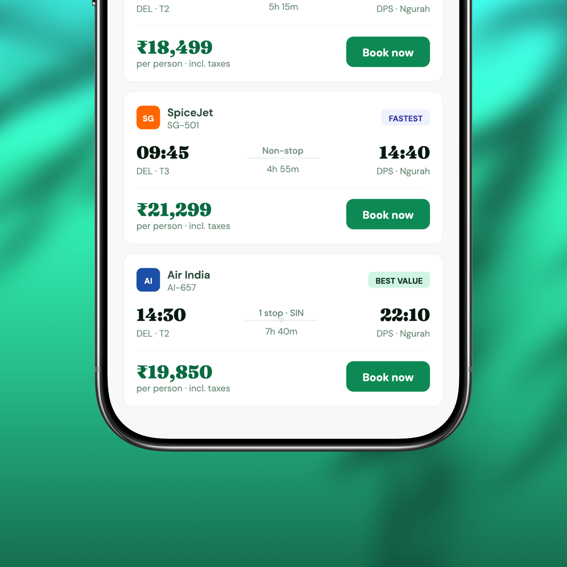 Mobile UI Mockup