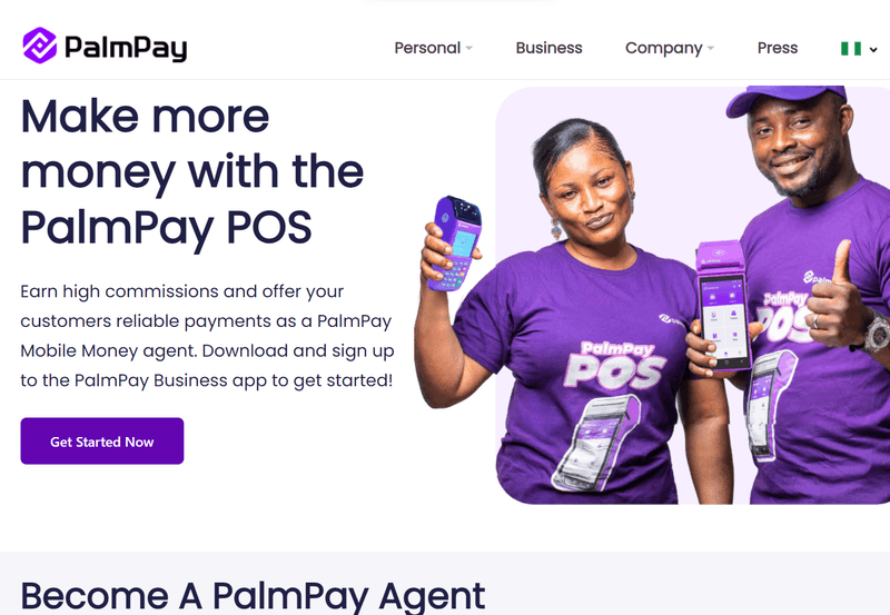 PalmPay agent network