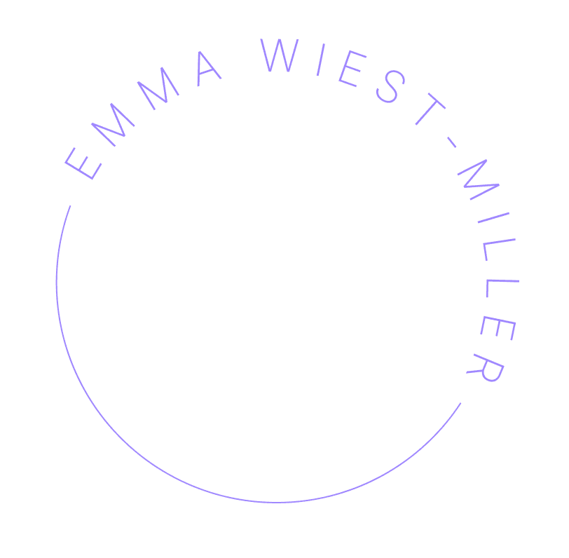 logo reading "emma wiest-miller"