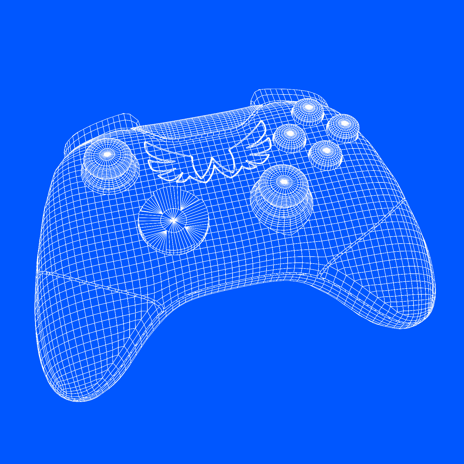 3D model of a controller made with Blender by Lella Cassa