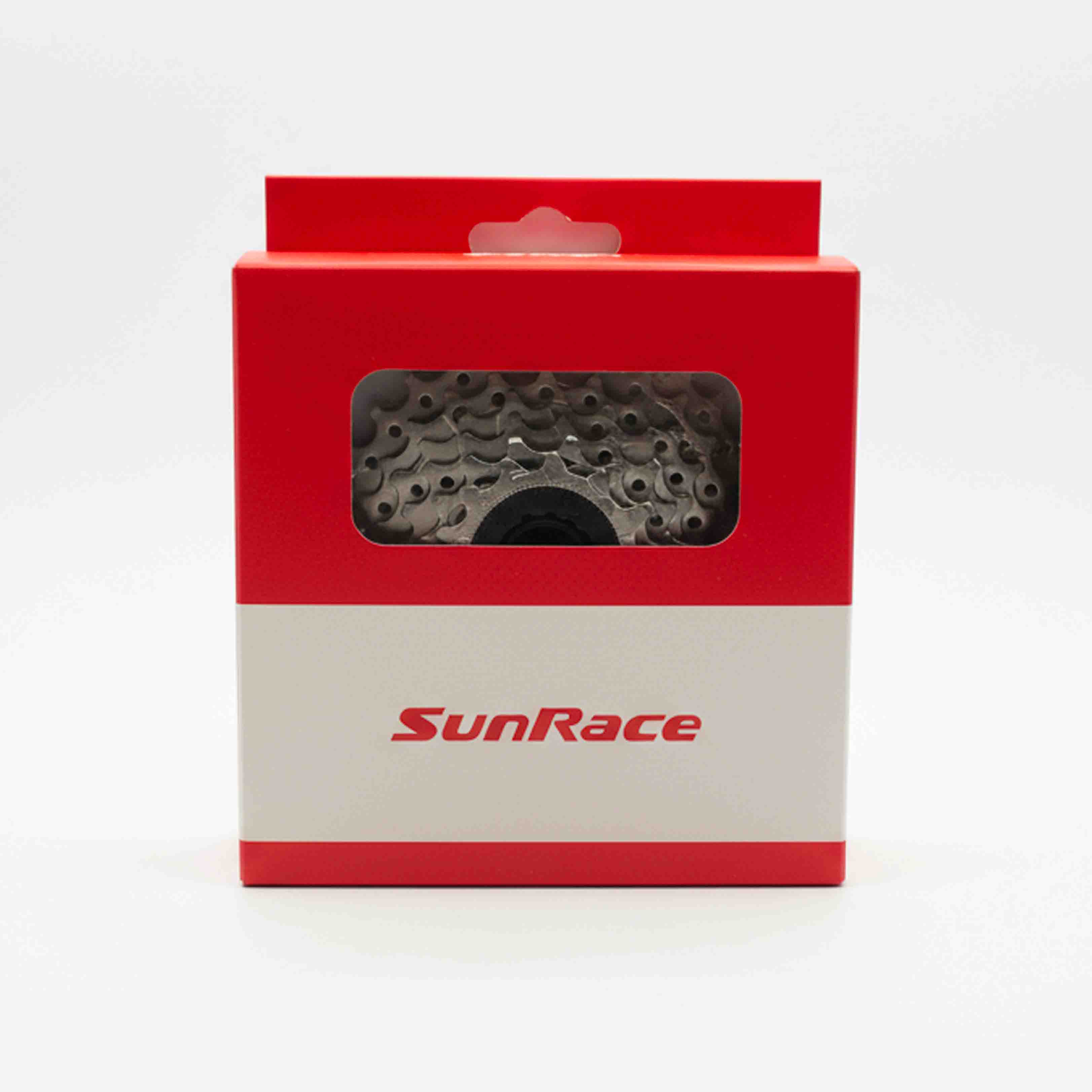 SunRace cykelkassett i röd förpackning, slitstarkt drev för 8-växlad cykel, till salu i Uppsala
