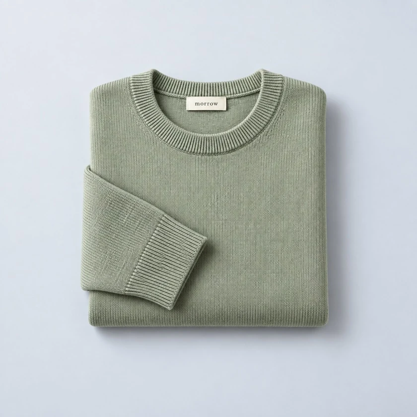 Folded sage Everyday Knit sweater