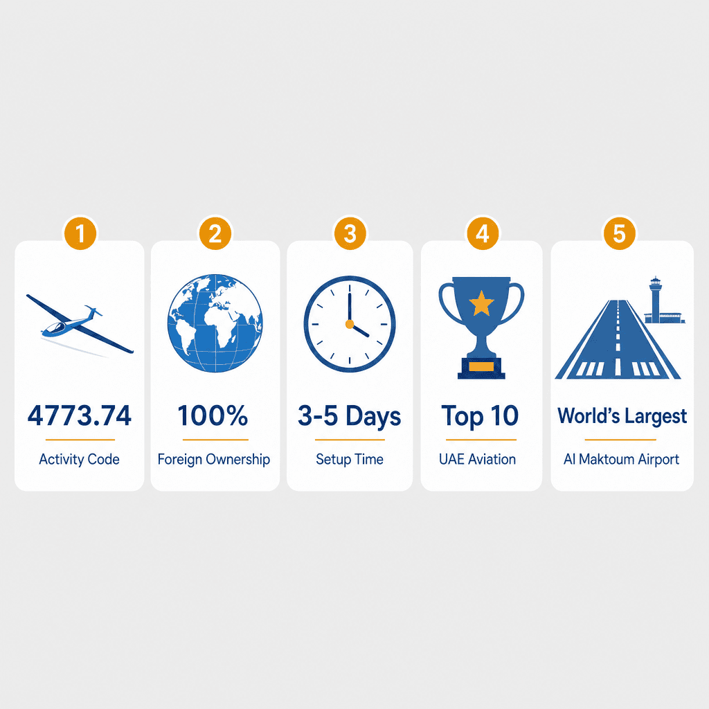 Infographic: Apply for a Gliders, Sailplanes & Spare Parts Trading License in Dubai