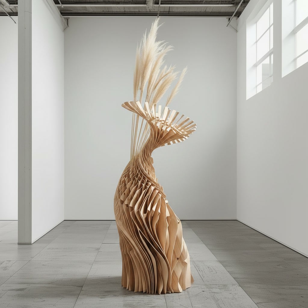 Wind Throuh Glass Sculpture