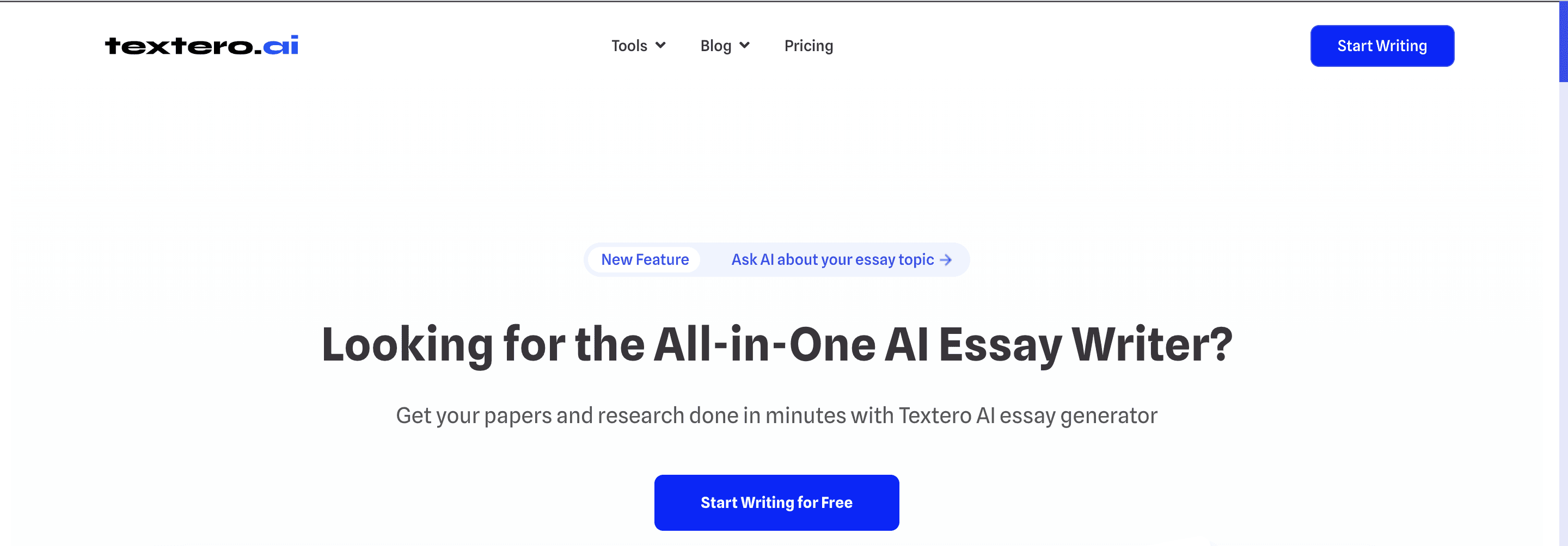 Textero - Best AI For Writing Essays