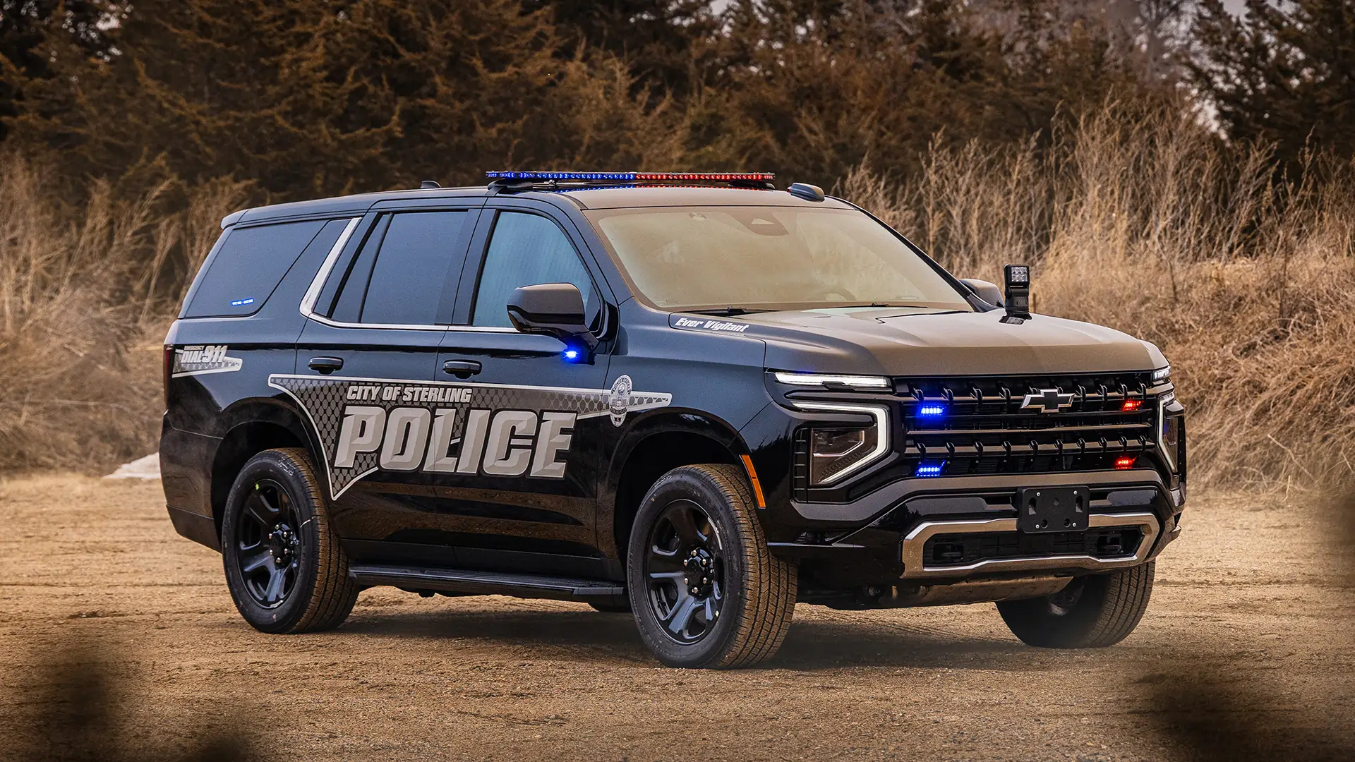 Sterling Police Department patrol vehicle upfit by Guardian Fleet Safety