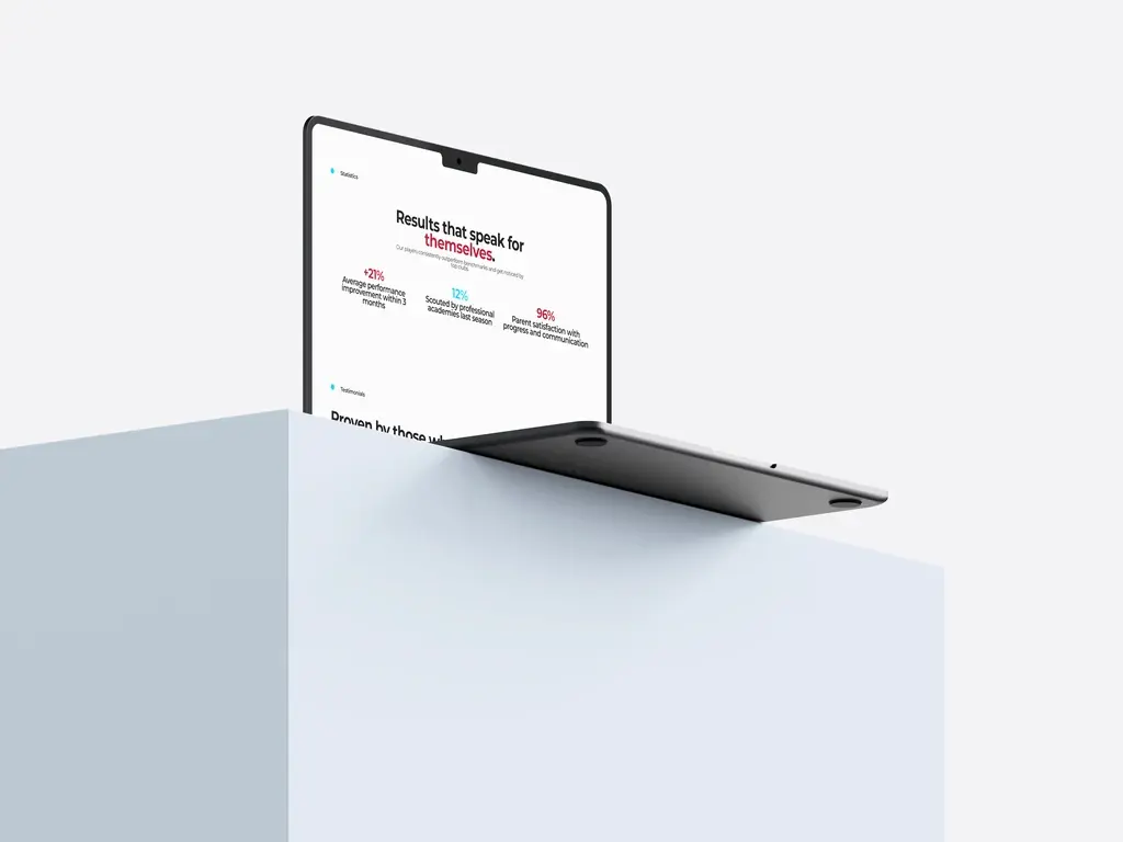 Halberg Academy Results Mockup