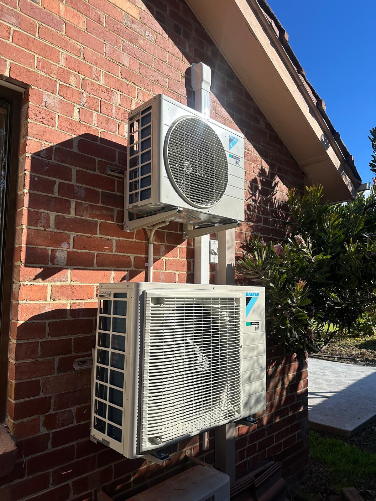 Stacked Condensors when space is tight.