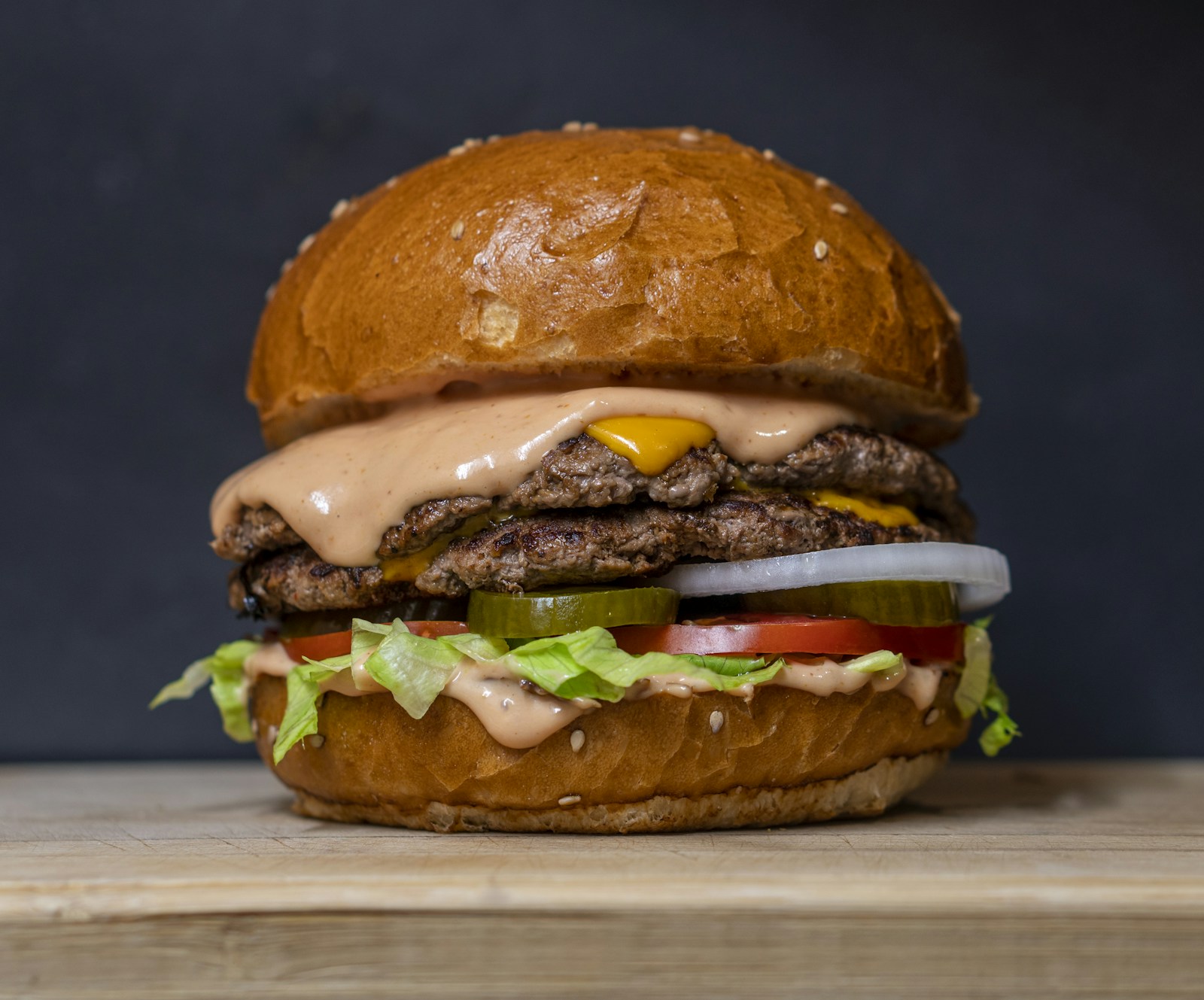 Illustrative cheeseburger from the supplied concept