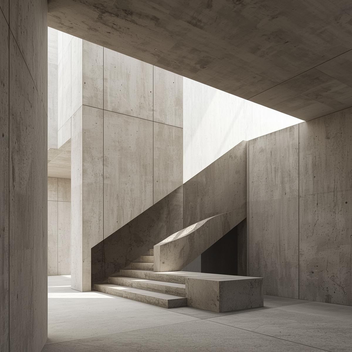 Futuristic architectural rendering exploring light, and human presence.