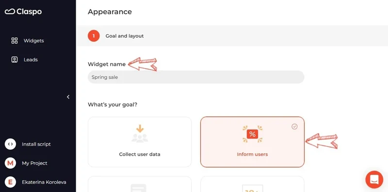Select the most suitable goal 