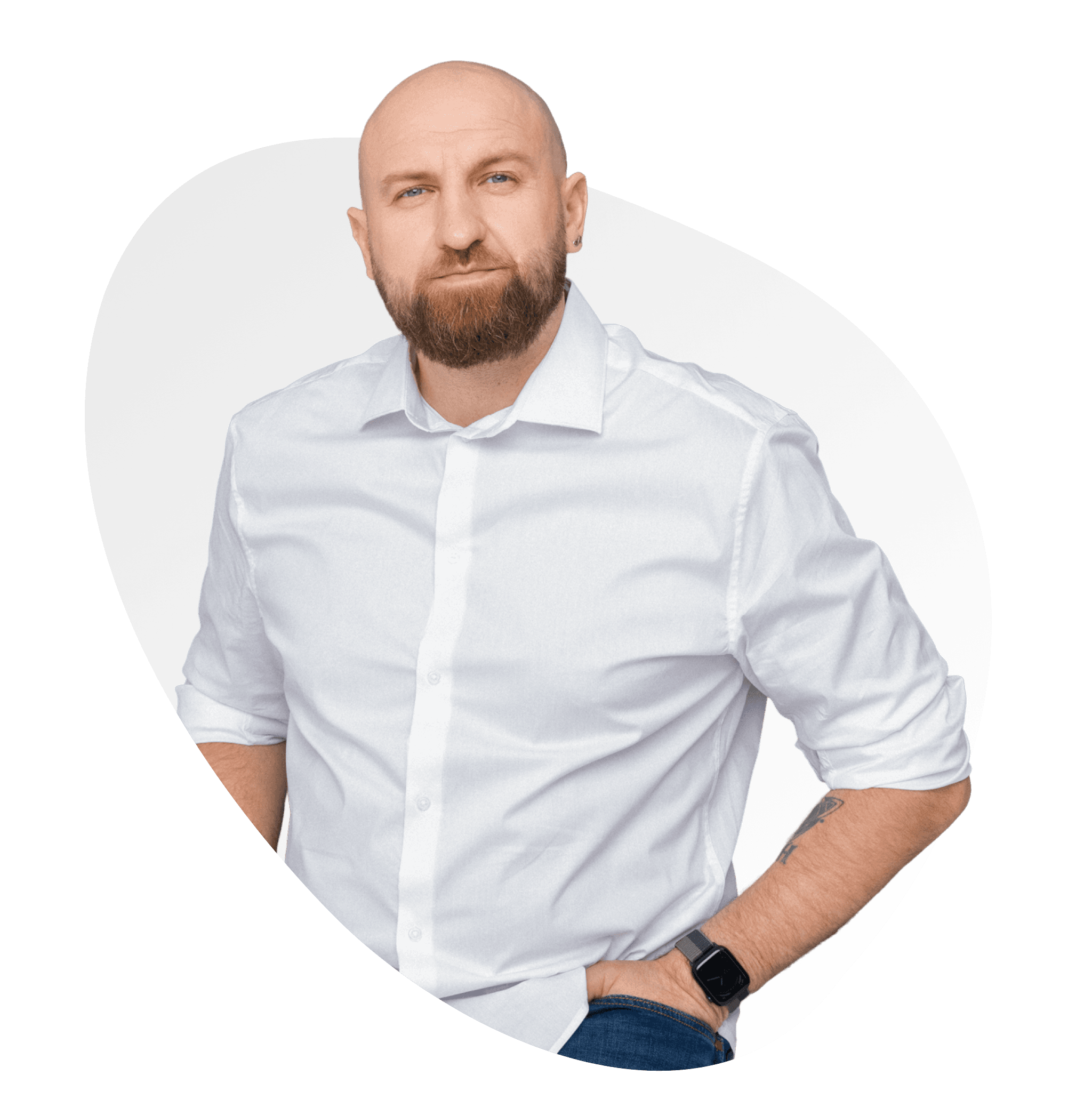 Staff image in happy mood