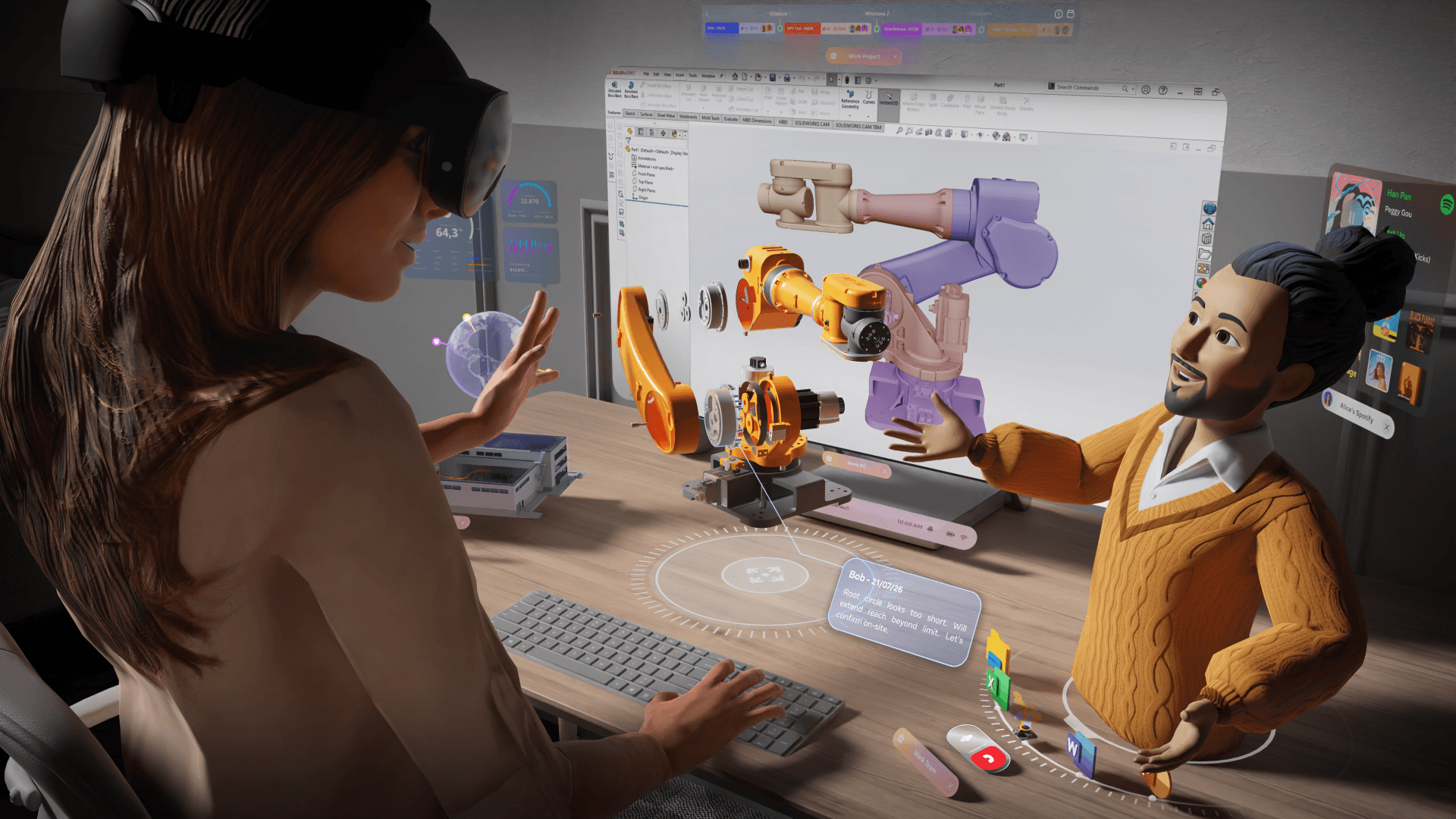 Mixed reality desktop