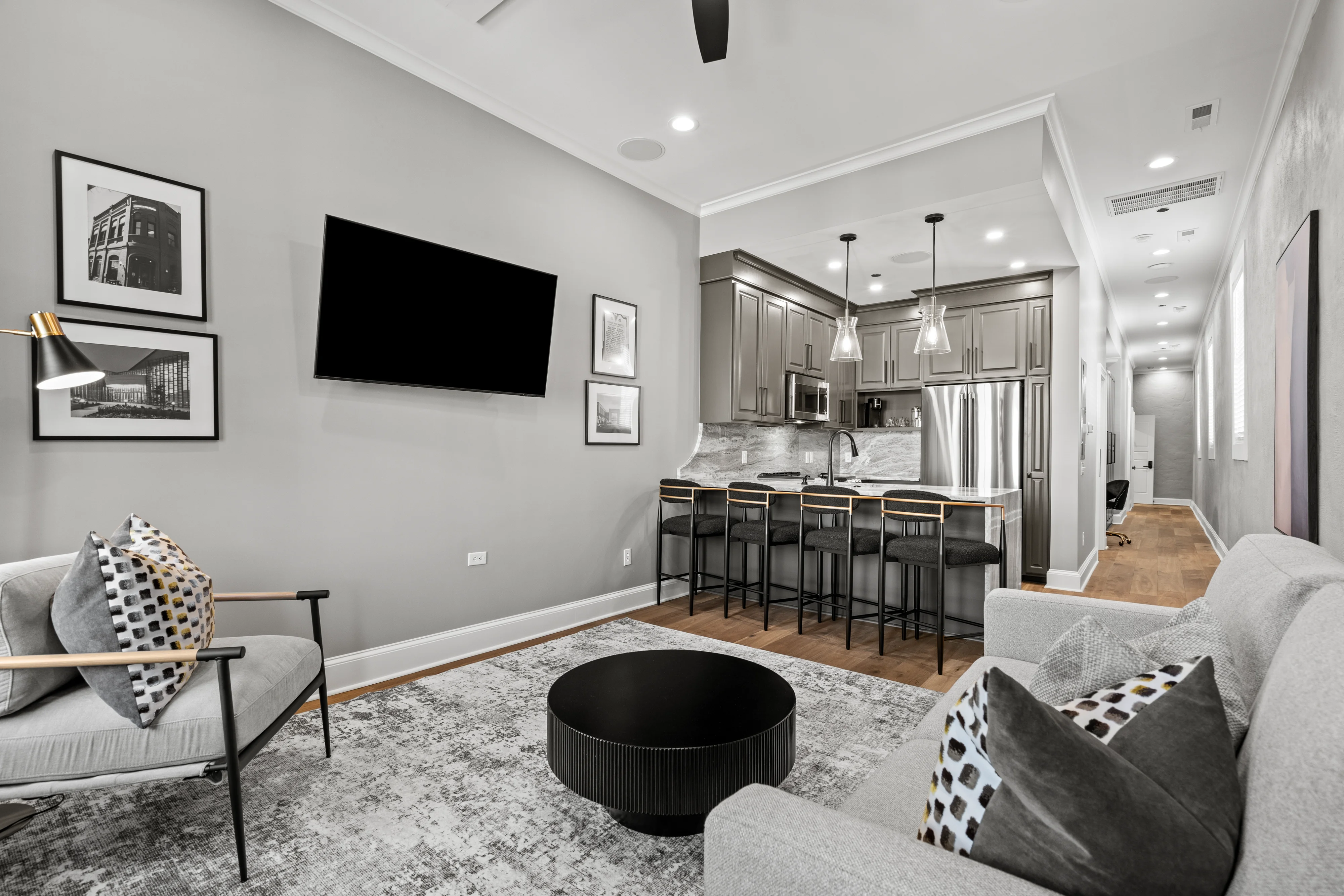 Flat B living room