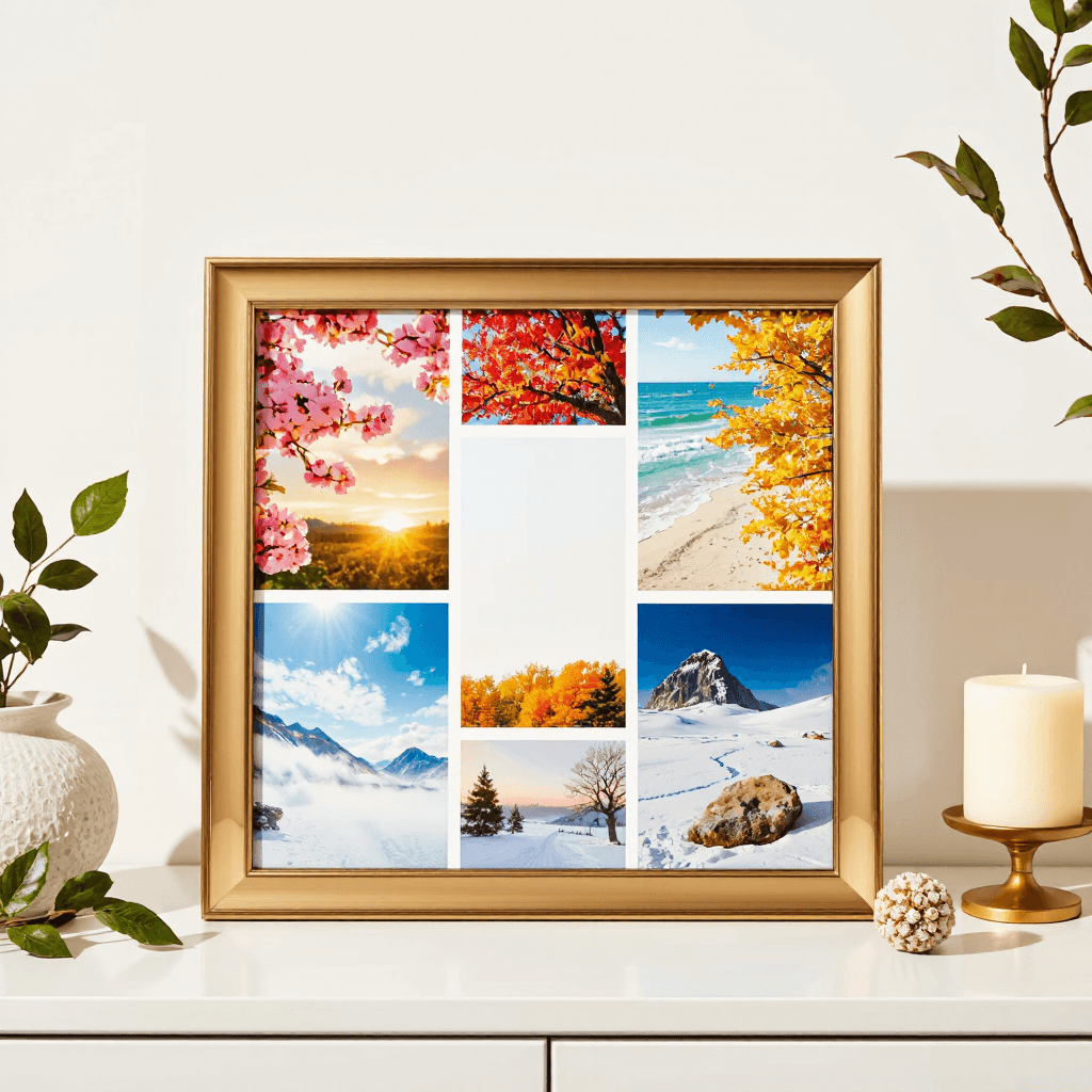 product photography of photo frame