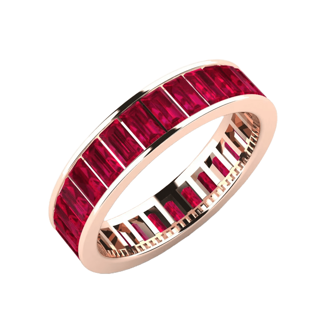 Radiant Ruby Baguette Eternity Ring Preview 2