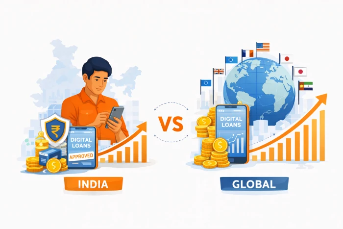 India vs Global Digital Lending Growth Comparison
