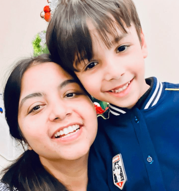 Green glass-metallic background with statistic cards