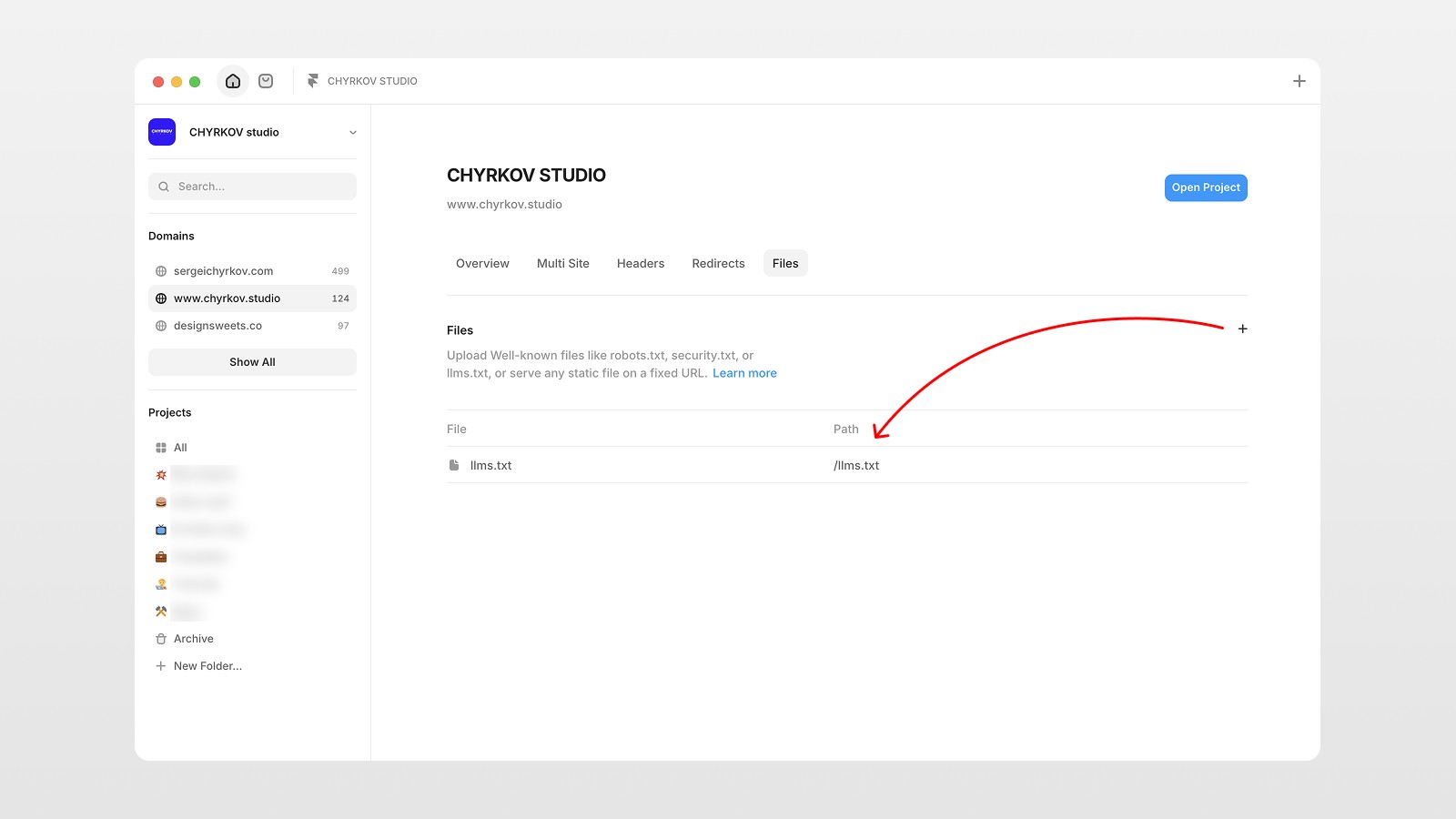 Adding llms.txt in Framer website