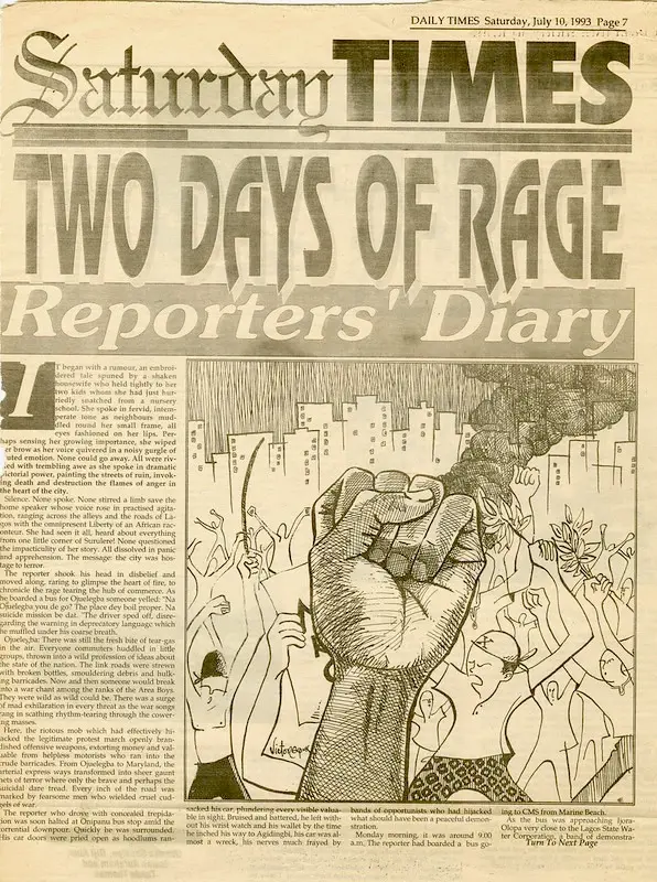 Victor Ekpuk Illustrations Daily Times newspapaer