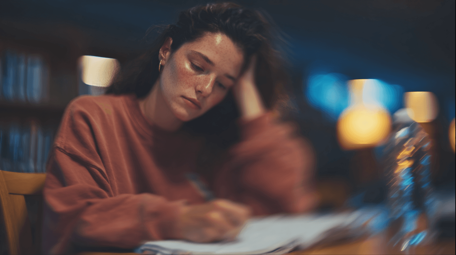 Students taking lecture notes