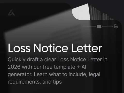 Loss Notice Letter
